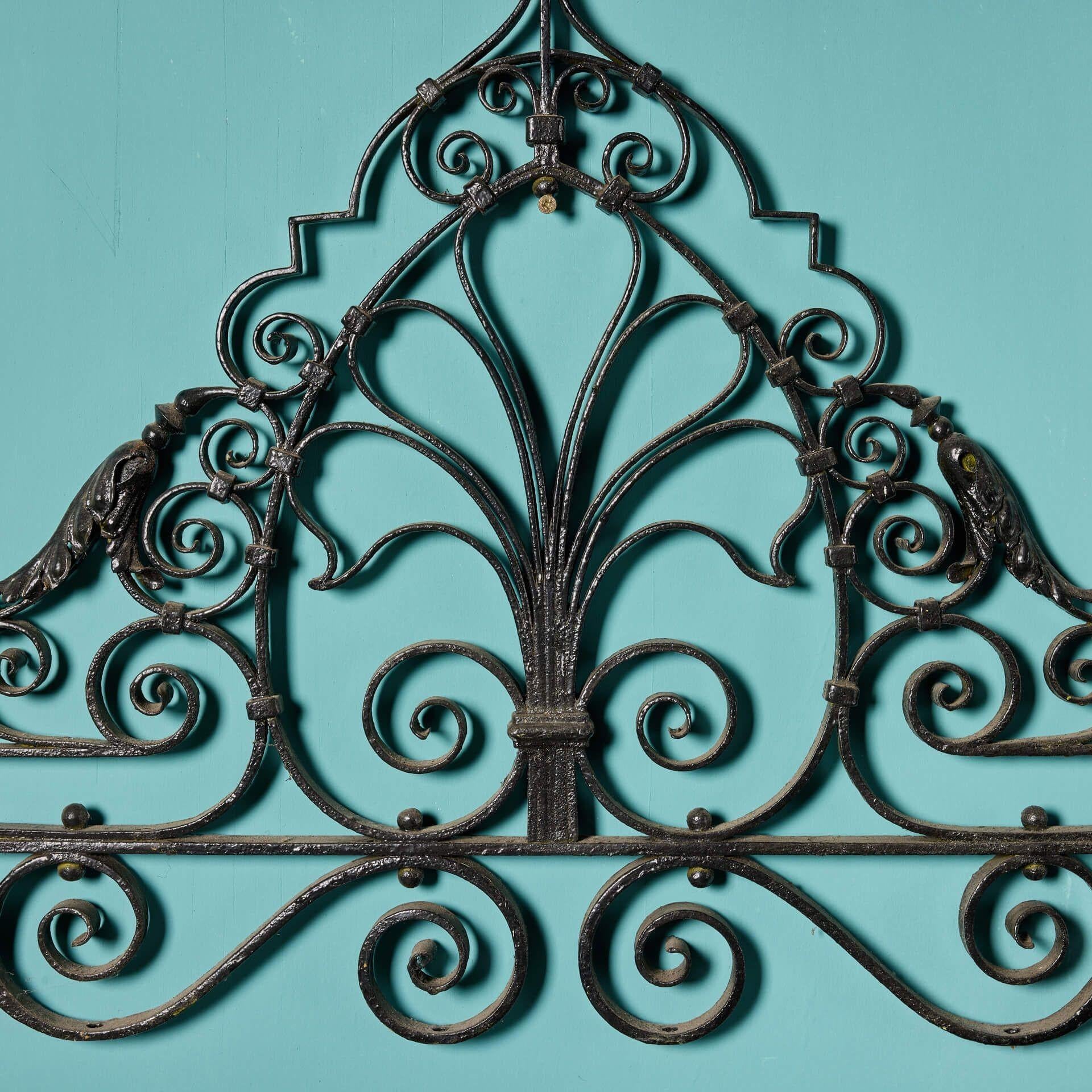 Regency Reclaimed Wrought Iron Gate Overthrow For Sale