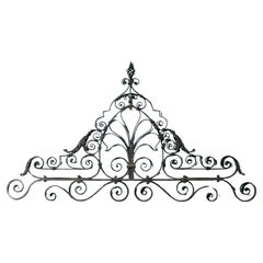 Antique Reclaimed Wrought Iron Gate Overthrow