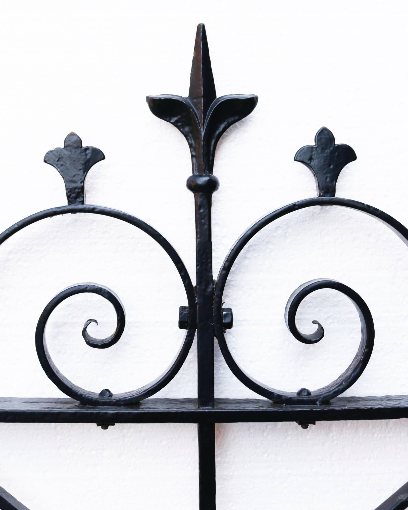 Reclaimed Wrought Iron Pedestrian Gate In Fair Condition In Wormelow, Herefordshire