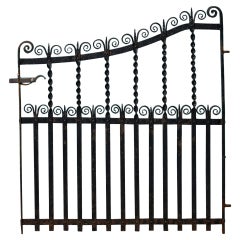 Reclaimed Wrought Iron Pedestrian Gate Antique Reclaimed Wrought Iron Pedestrian Gate