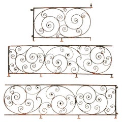 Antique Reclaimed Wrought Iron Railings