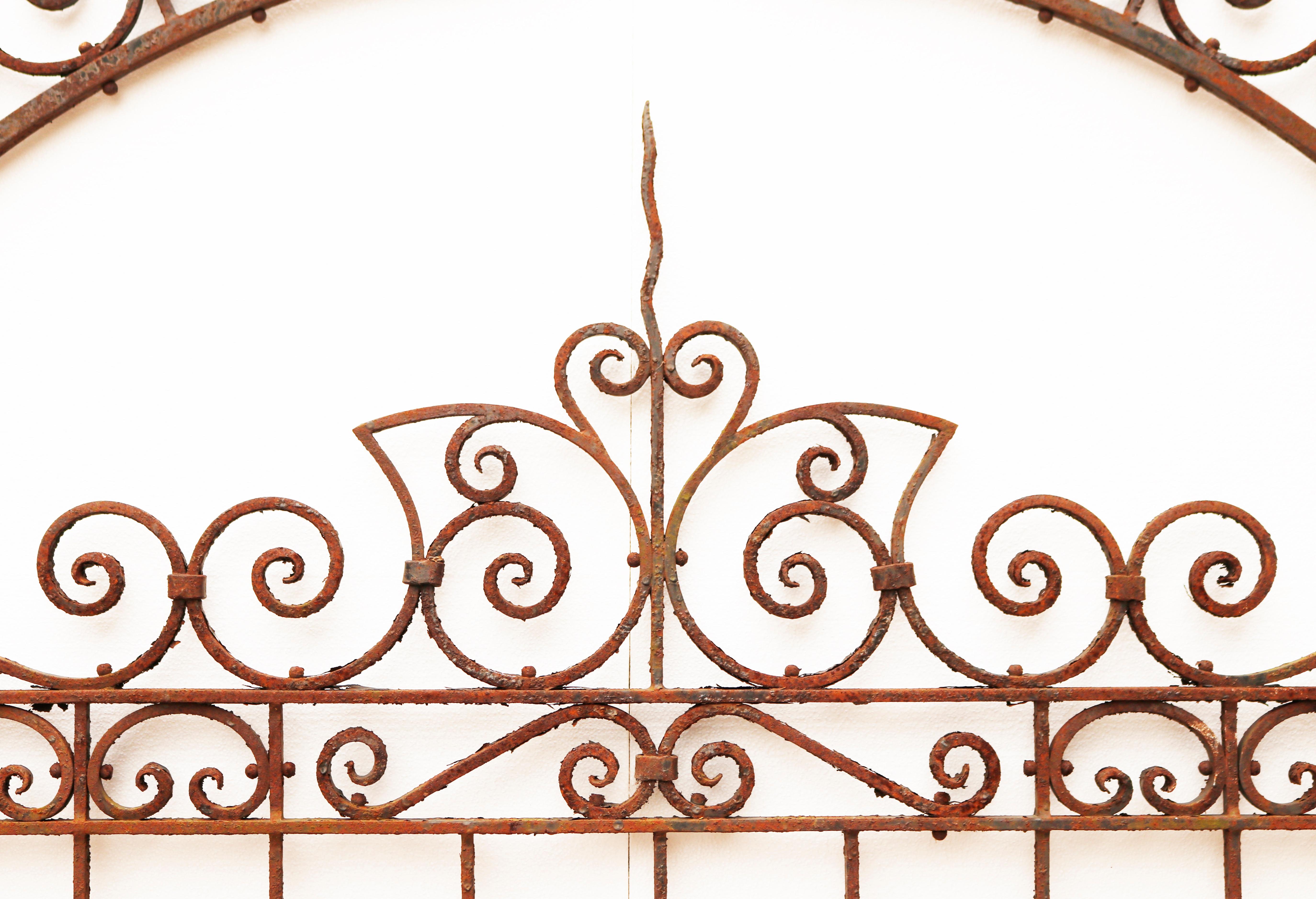 Reclaimed Wrought Iron Victorian Style Gate For Sale 1