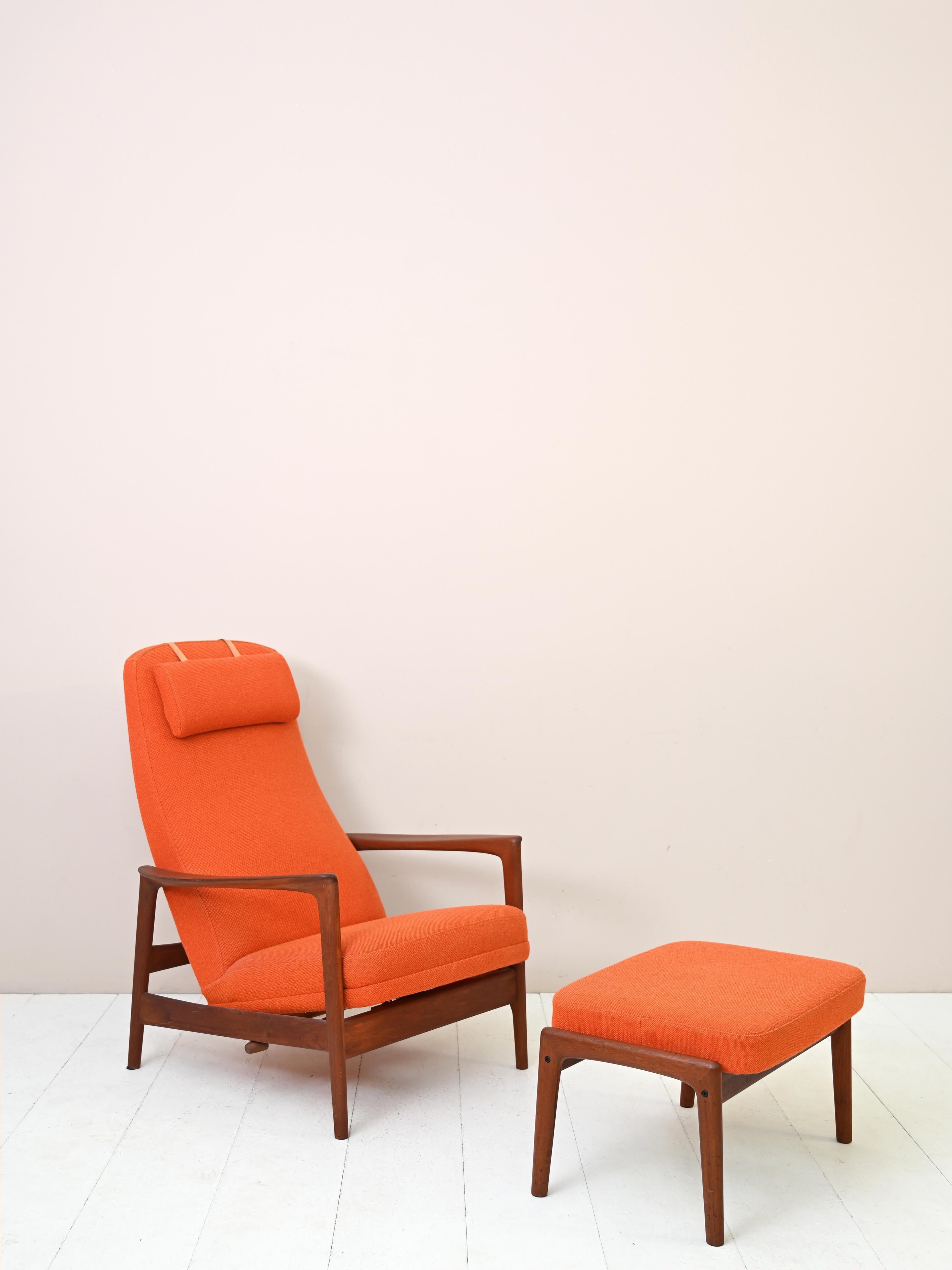 Recliner Armchair by Folke Ohlsson In Good Condition In Brescia, IT