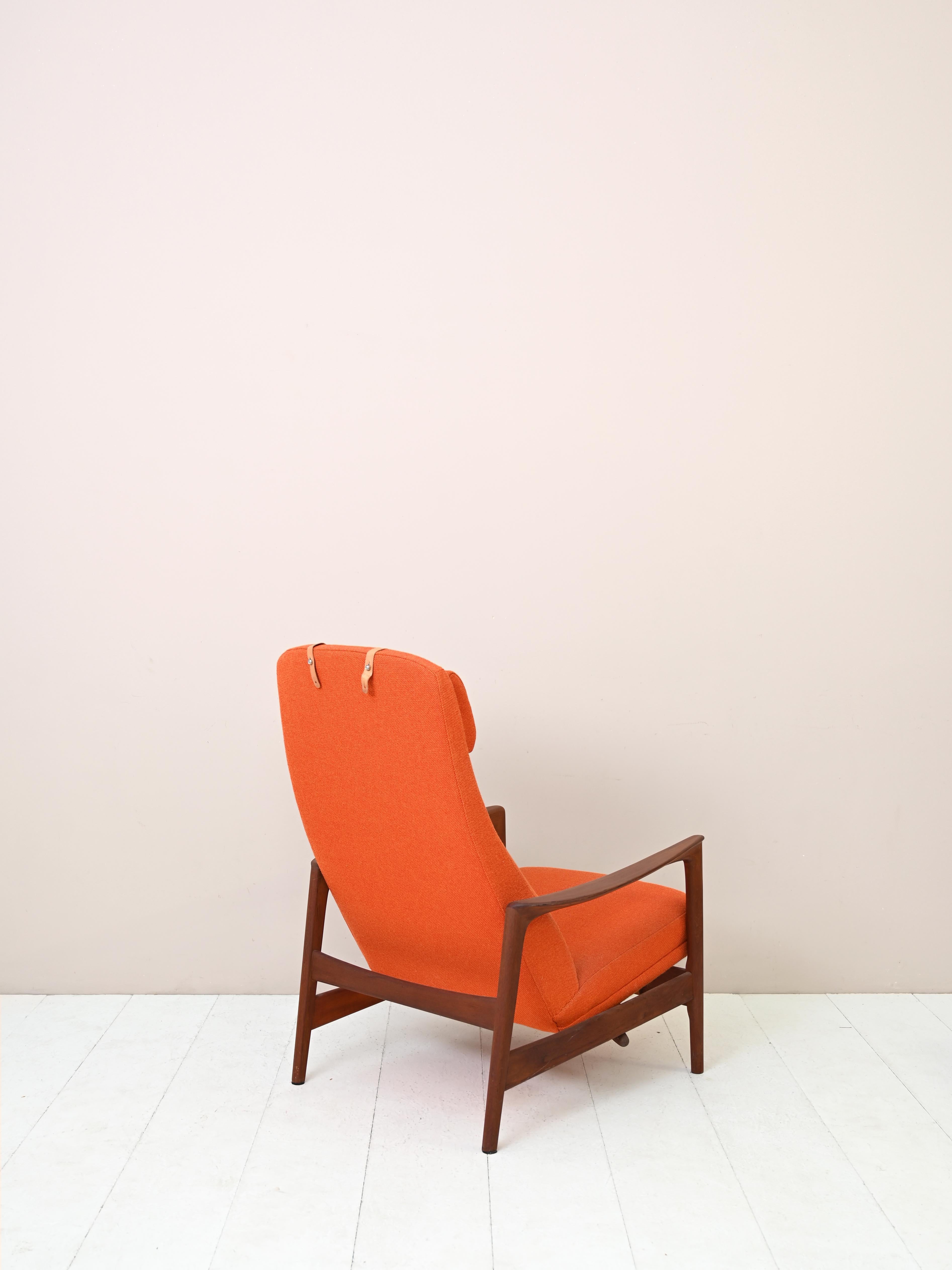 Mid-20th Century Recliner Armchair by Folke Ohlsson