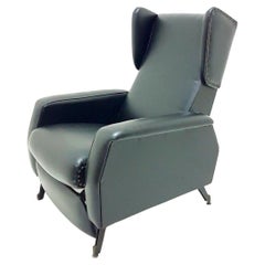Vintage Recliner Armchair in Eco-Leather, 1970s