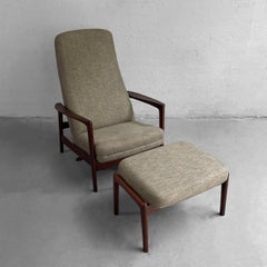 Recliner Lounge Chair with Ottoman by Folke Ohlsson for DUX