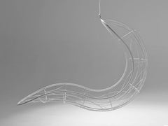 Recliner 'Single' Hanging Swing Chair Steel Modern 21st Century in/Outdoor Black