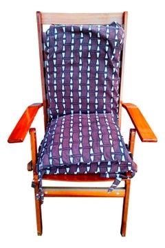 Fauteuil inclinable et pliant dans le style d'Ico Parisi  fratelli Reguitti des années 1960