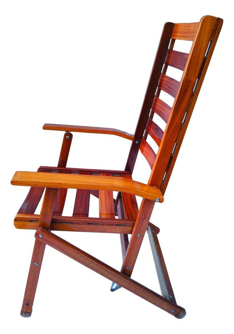 Reclining and Folding Armchair Design Ico Parisi for Fratelli Reguitti, 1960s For Sale 1
