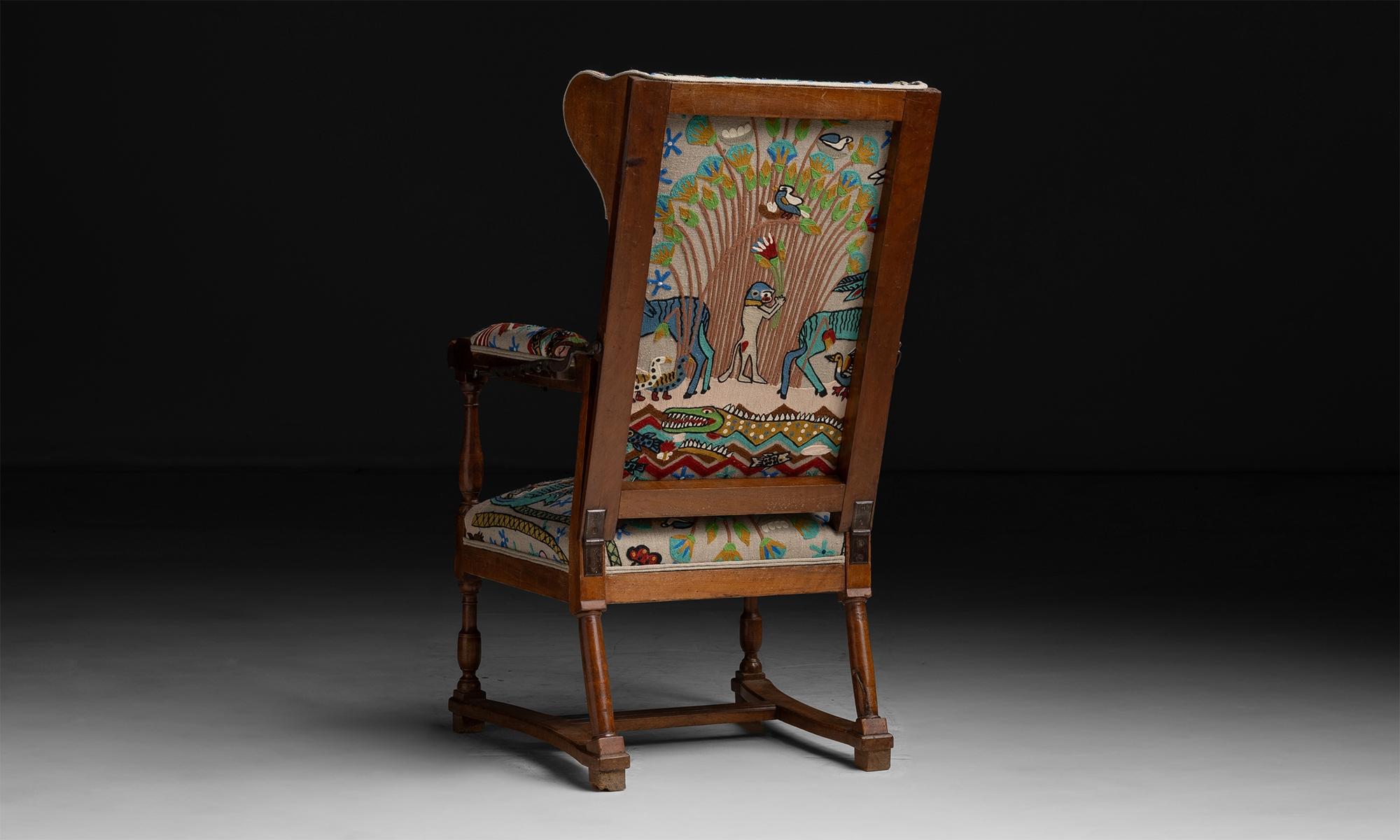 Late 19th Century Reclining Armchair, France circa 1890 For Sale
