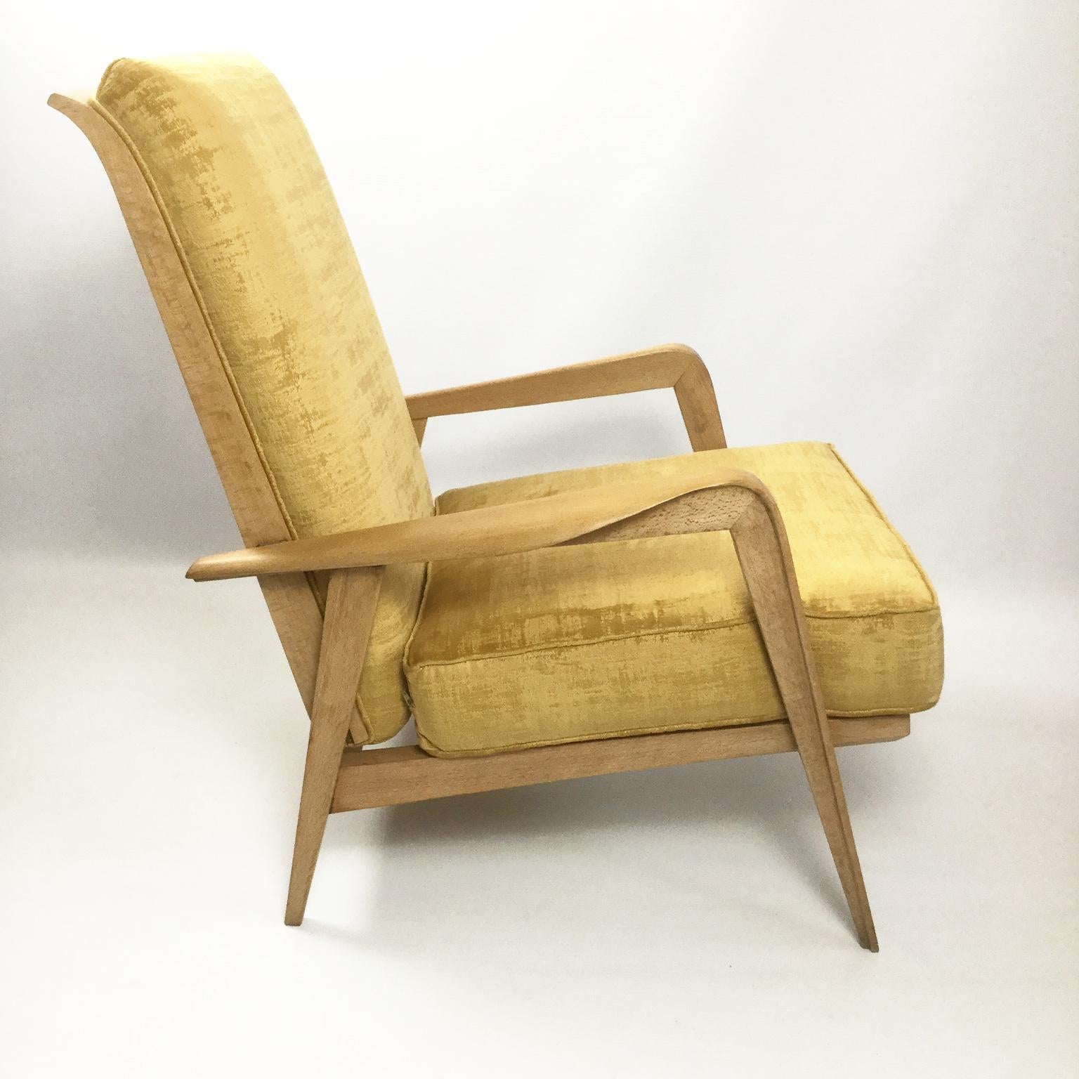 French Reclining Armchairs by Etienne Henri Martin for Steiner