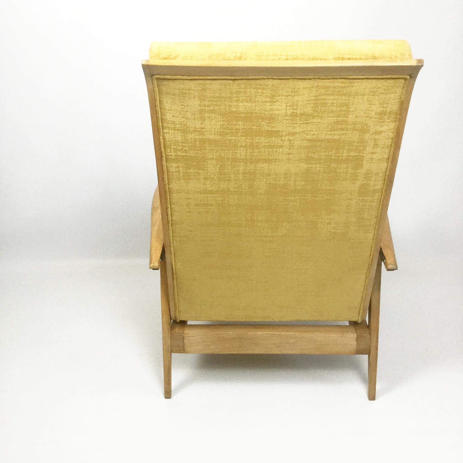 Upholstery Reclining Armchairs by Etienne Henri Martin for Steiner