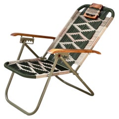 Reclining beach arm chair Japú - Trama 3 - Outdoor area - Dengô Brasil