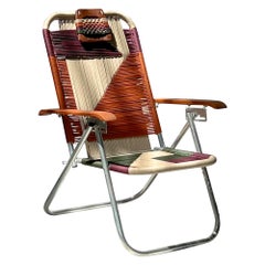 Reclining beach arm chair Japú - Trama 7- Outdoor area - Dengô Brasil