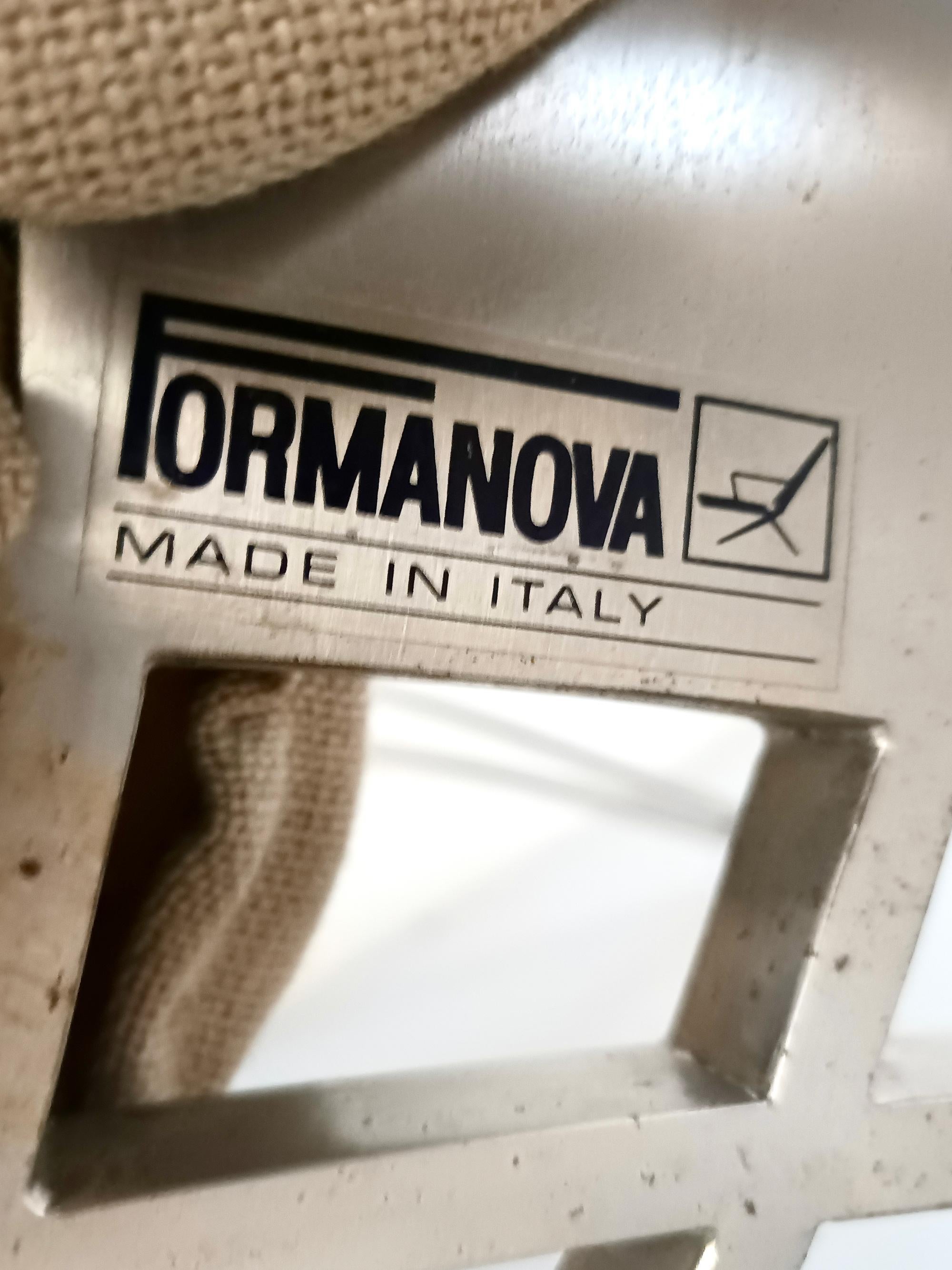 Reclining Beige Armchair by Giulio Moscatelli for Formanova, Italy For Sale 2