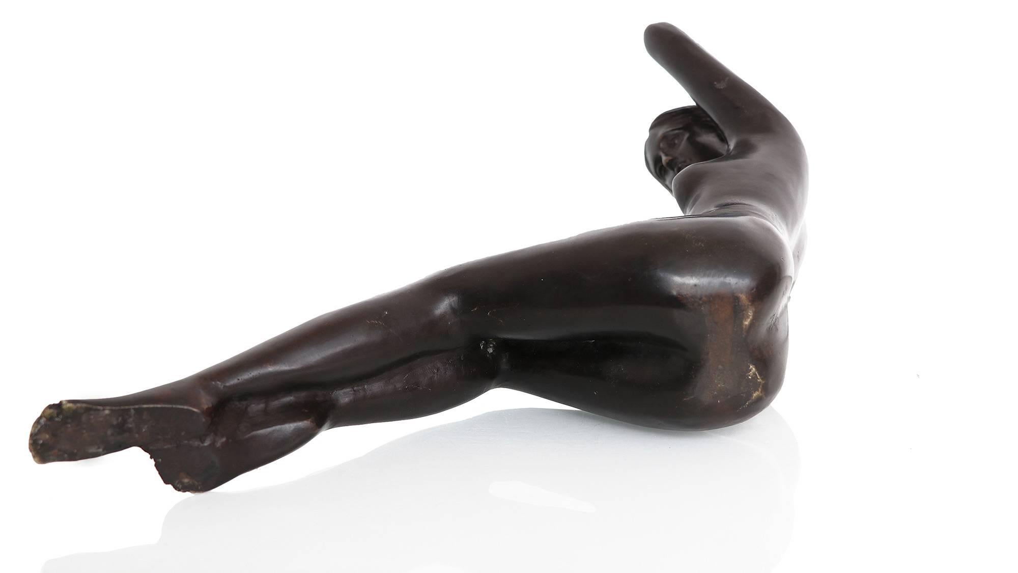 Reclining Bronze Sculpture Female Nude 2