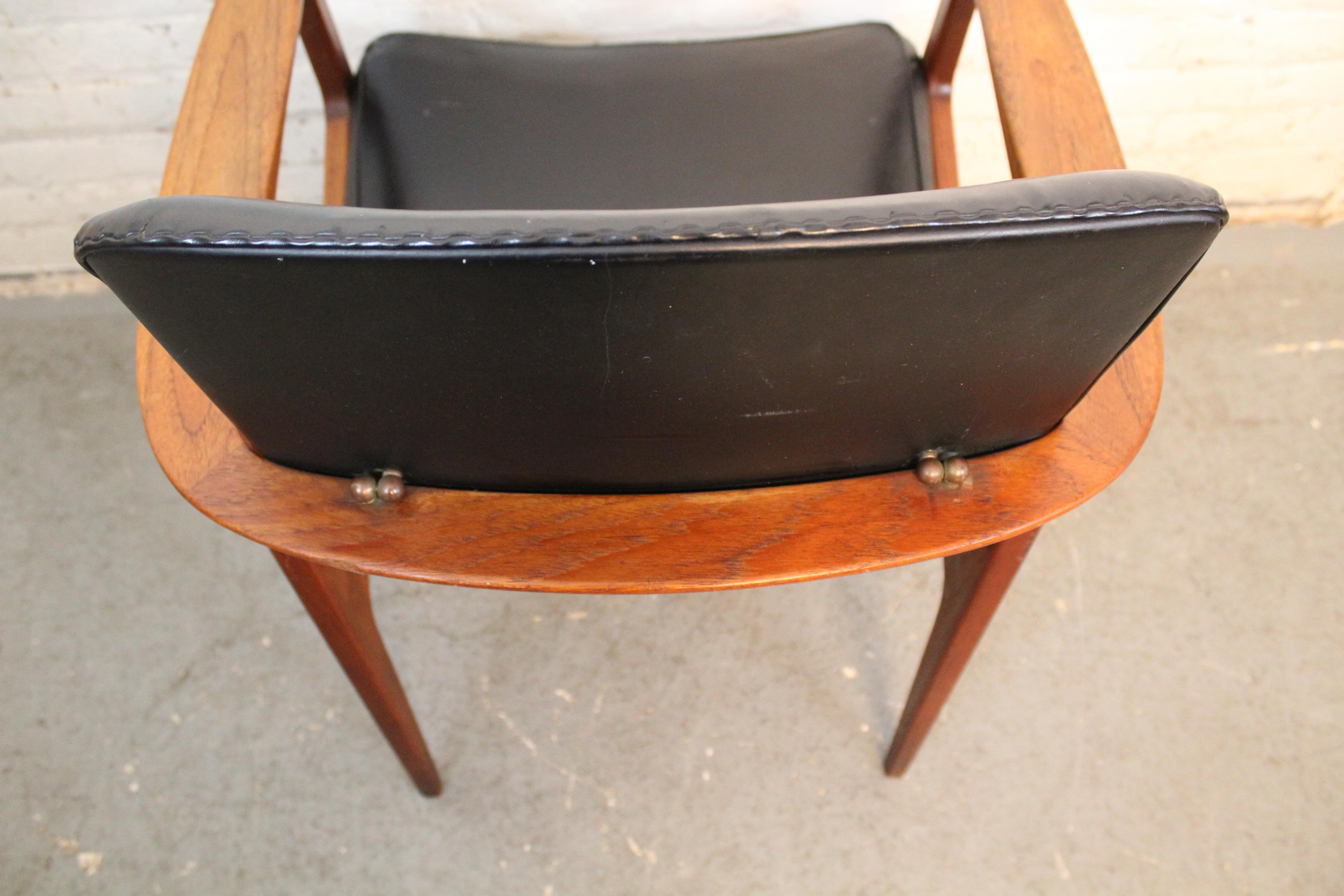 20th Century Reclining Captain's Chair by Sigvard Bernadotte for France & Son For Sale