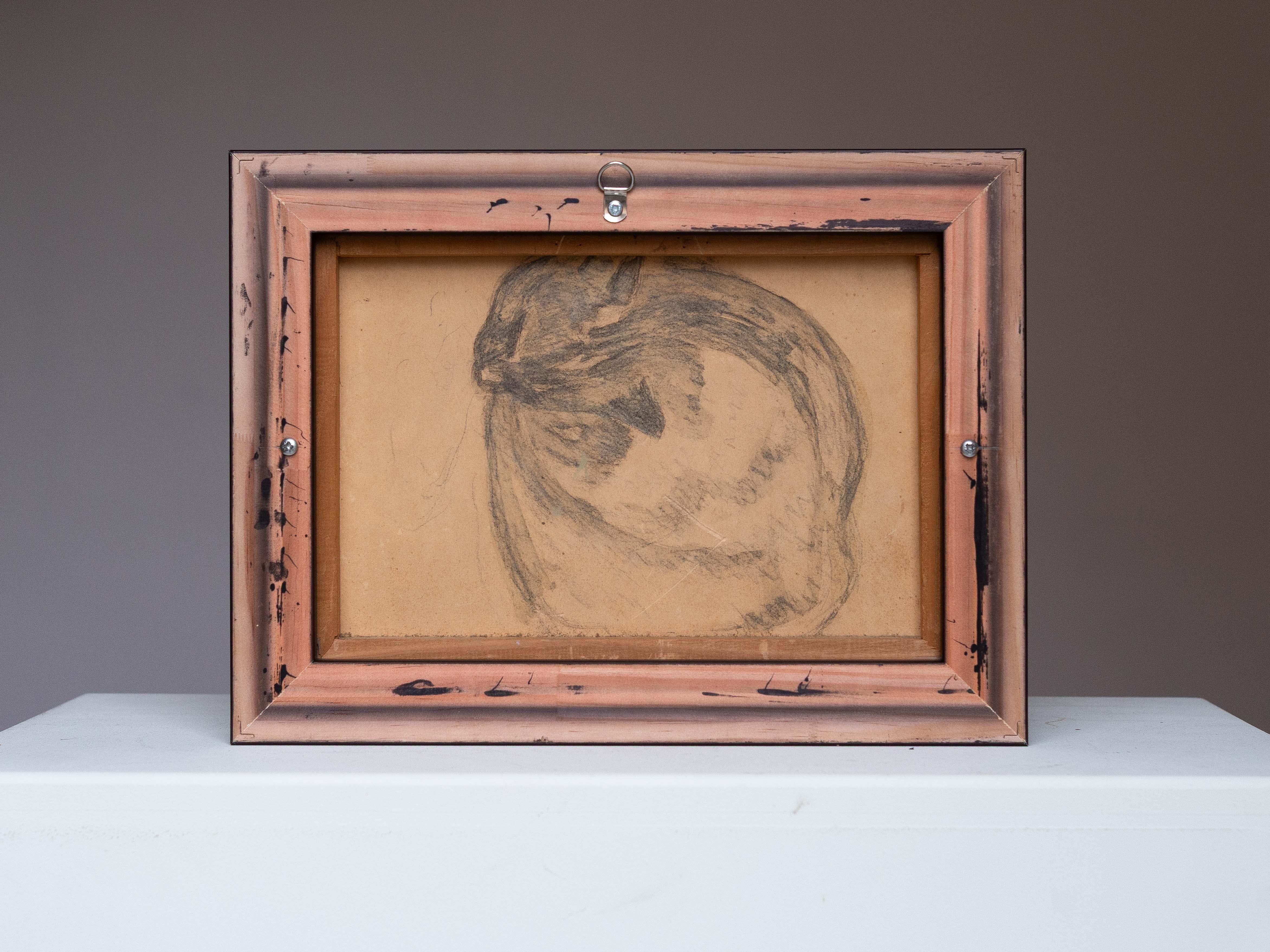 Liegende Katze Öl auf Leinwand Signiert von Charles Kiffer - Katzenporträt - 1950er Jahre im Angebot 4