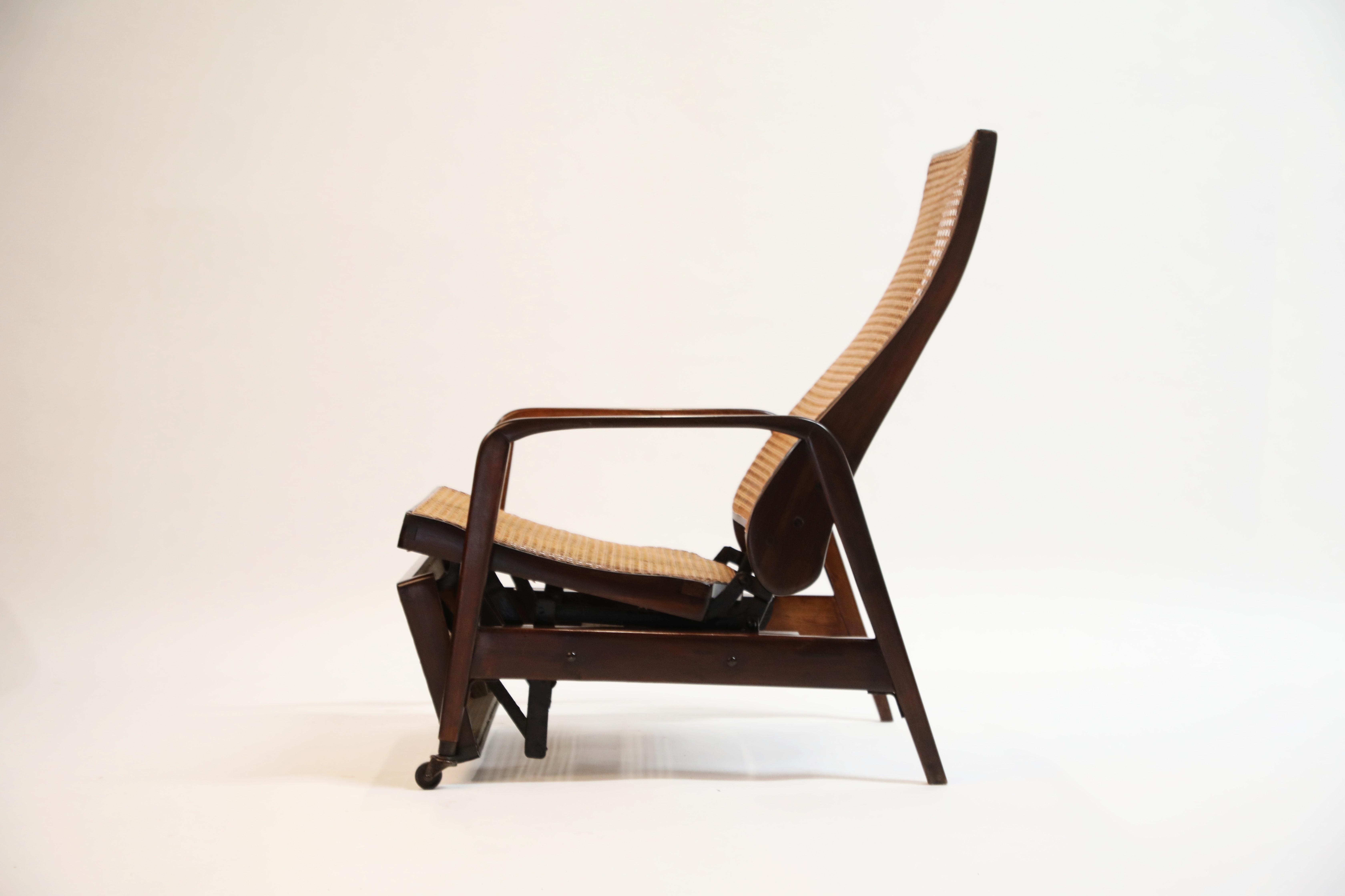 cane reclining chair