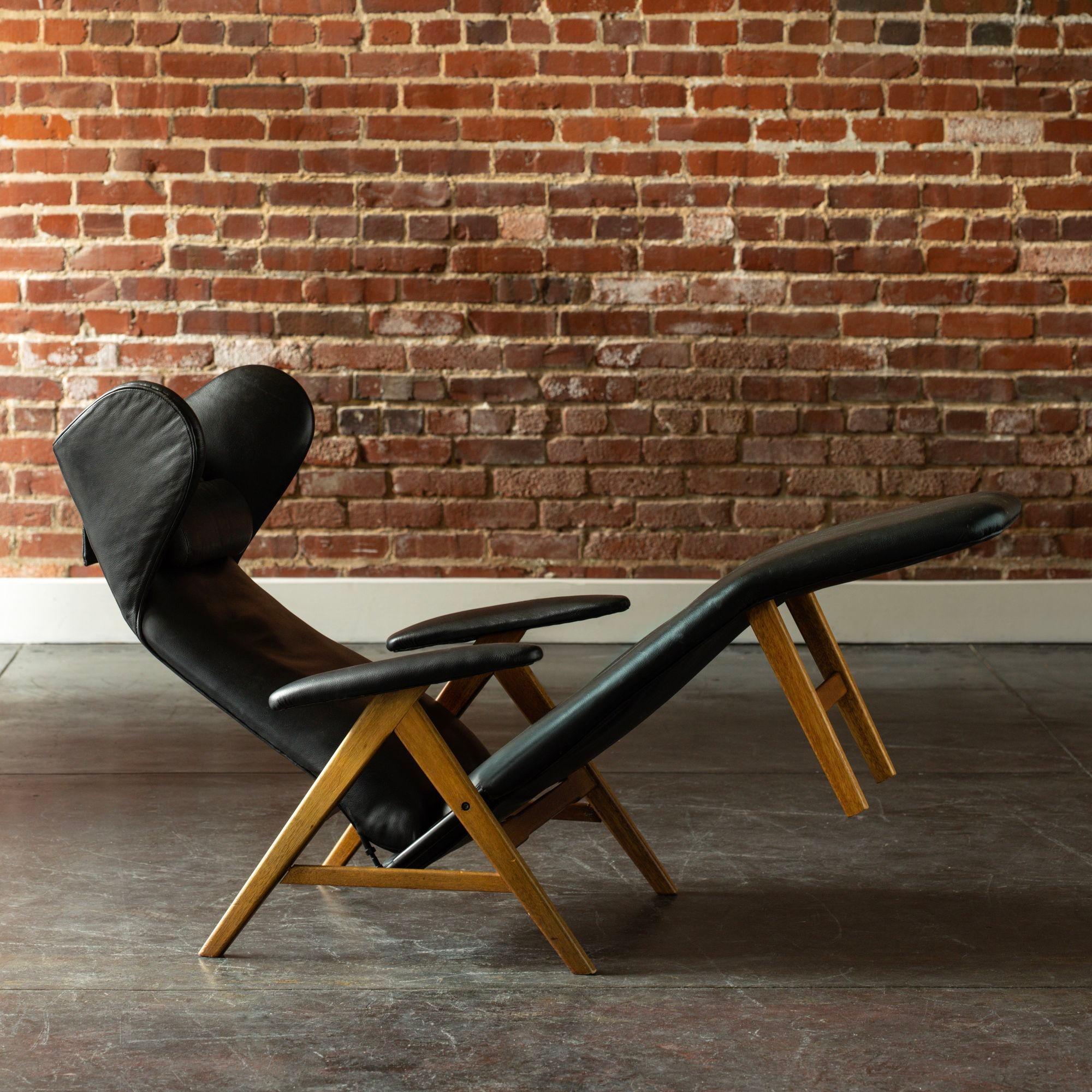 Danish Reclining Chaise Lounge by H.W. Klein for Bramin Møbler, Denmark, 1960s