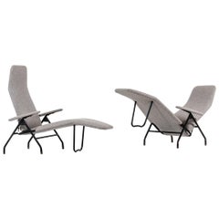 Reclining Easy Chairs Produced in Denmark