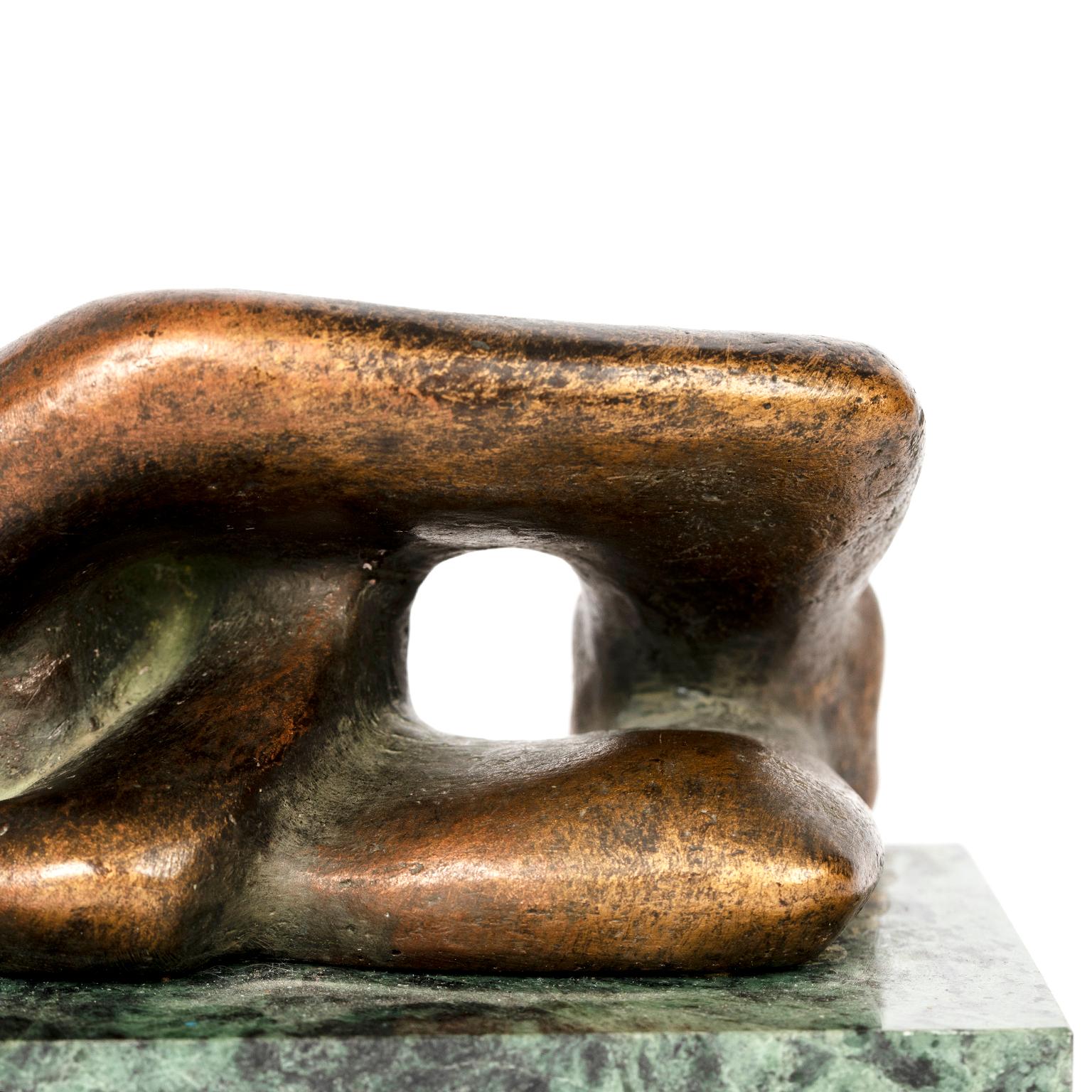 Mid-Century Modern Reclining Female Figure Reproduction After Henry Moore, circa 1971