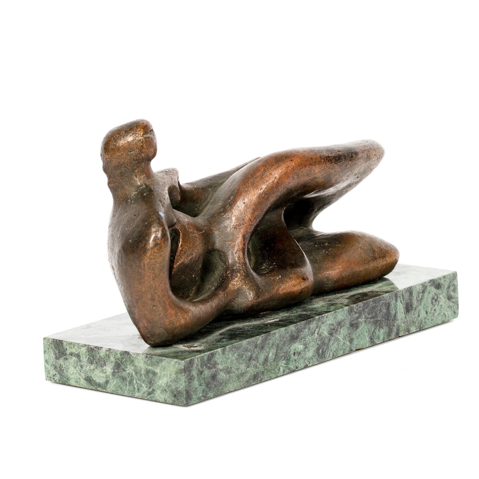 Late 20th Century Reclining Female Figure Reproduction After Henry Moore, circa 1971