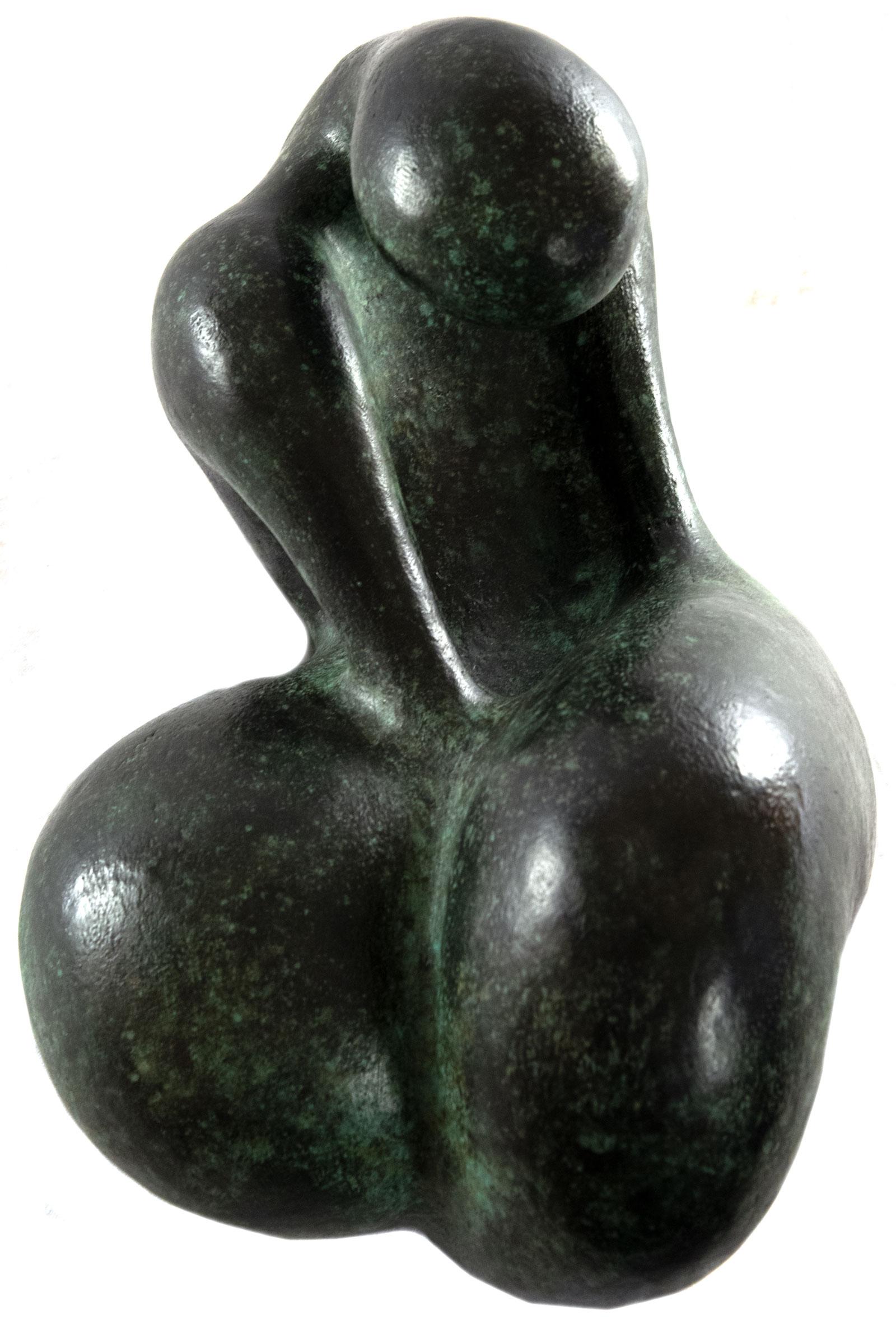 Bronze Reclining Figure '1991' Attributed to Robert Thew