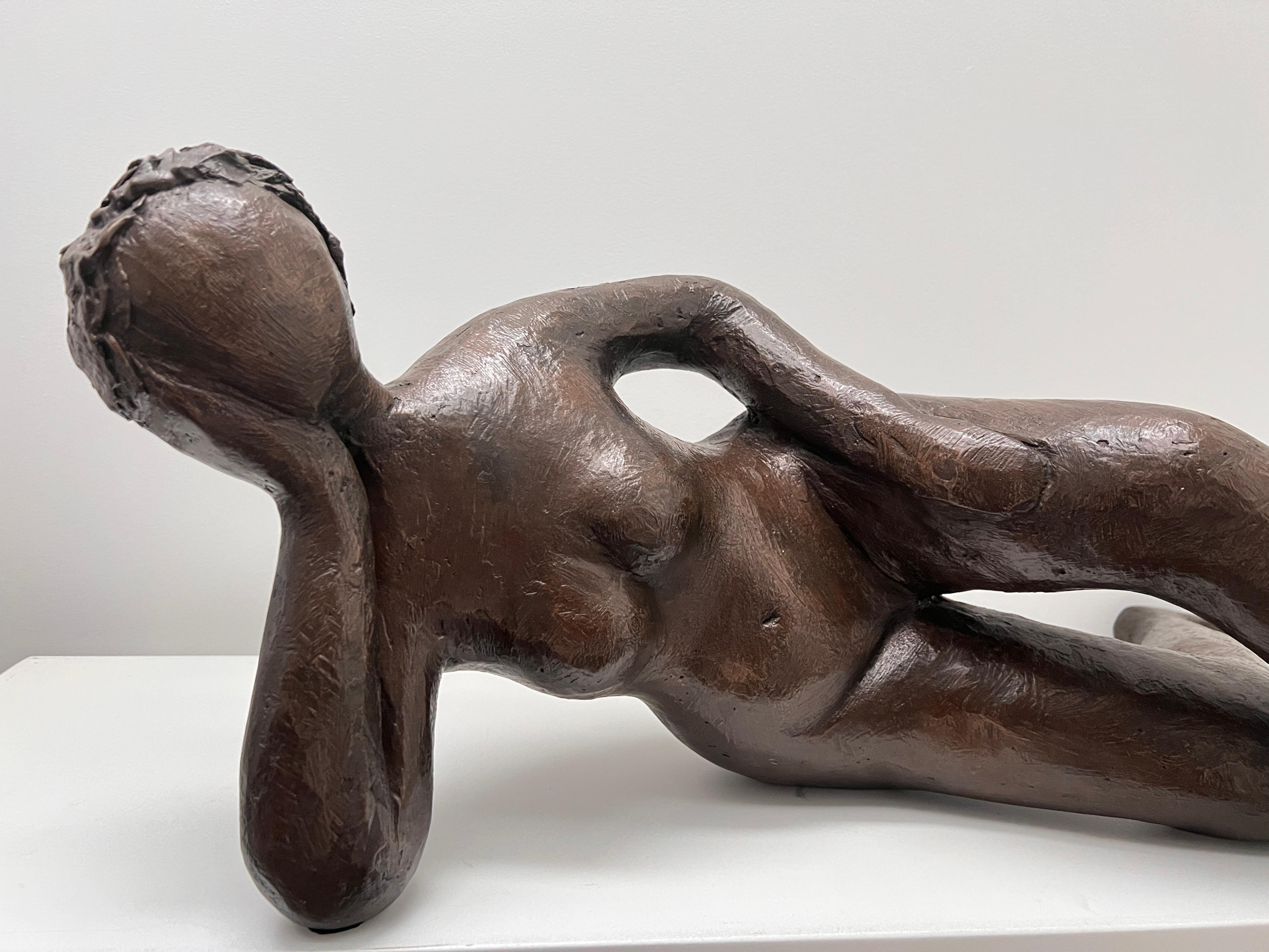 Modern Reclining figure sculpture For Sale
