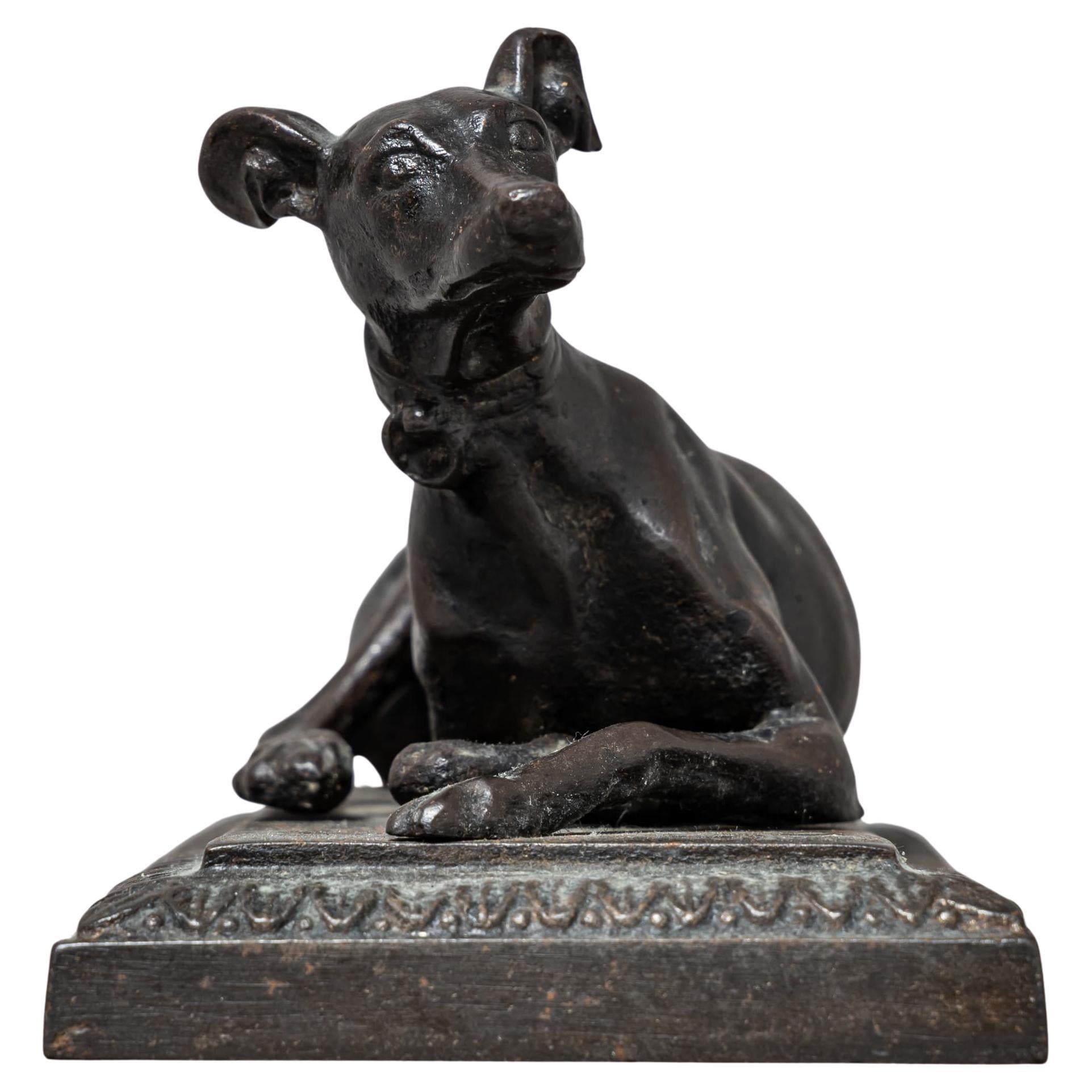 Reclining Greyhound, Berlin Iron, Early 19th Century For Sale
