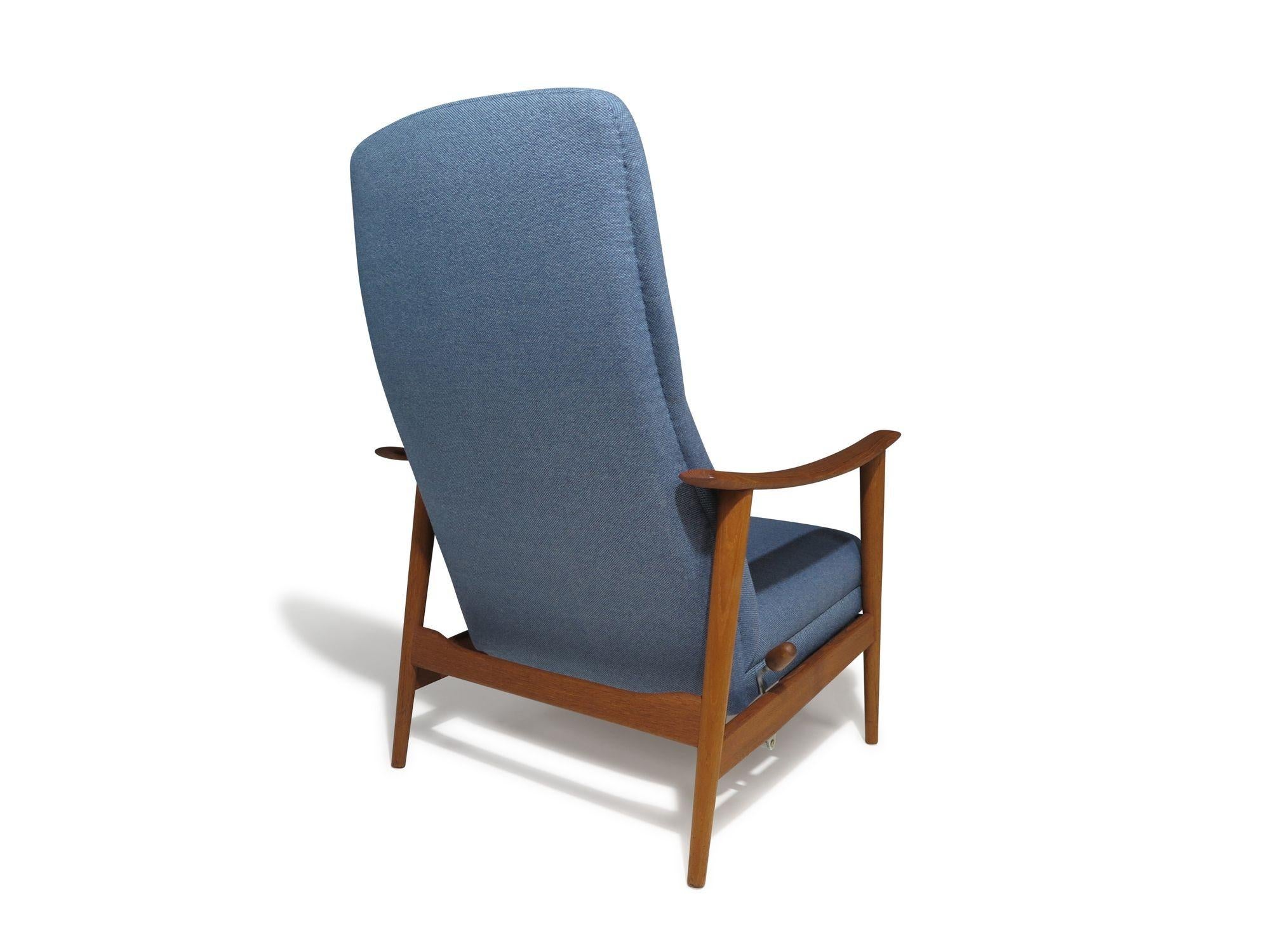 Liegesessel mit hoher Rückenlehne und Ottomane von Arnt Lande für Stokke, Norwegen (Wolle)