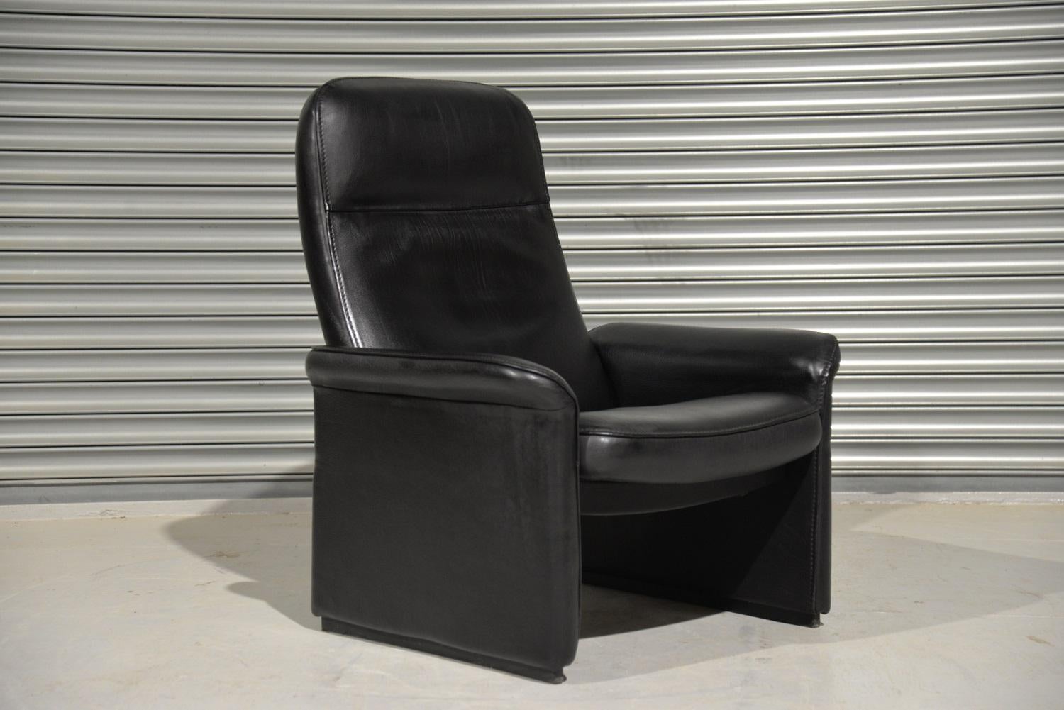 de Sede DS 50 reclining Leather Lounge Armchair, Switzerland For Sale 4