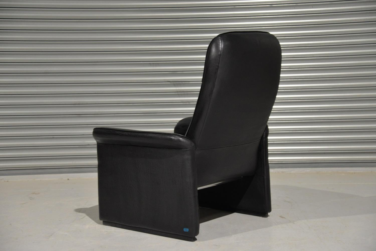 Swiss de Sede DS 50 reclining Leather Lounge Armchair, Switzerland For Sale