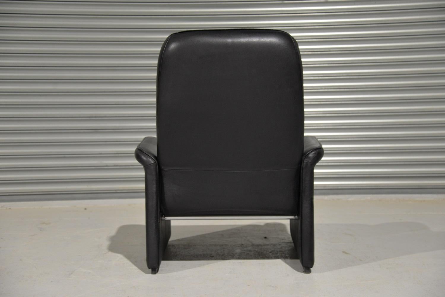 de Sede DS 50 reclining Leather Lounge Armchair, Switzerland In Good Condition For Sale In Fen Drayton, Cambridgeshire