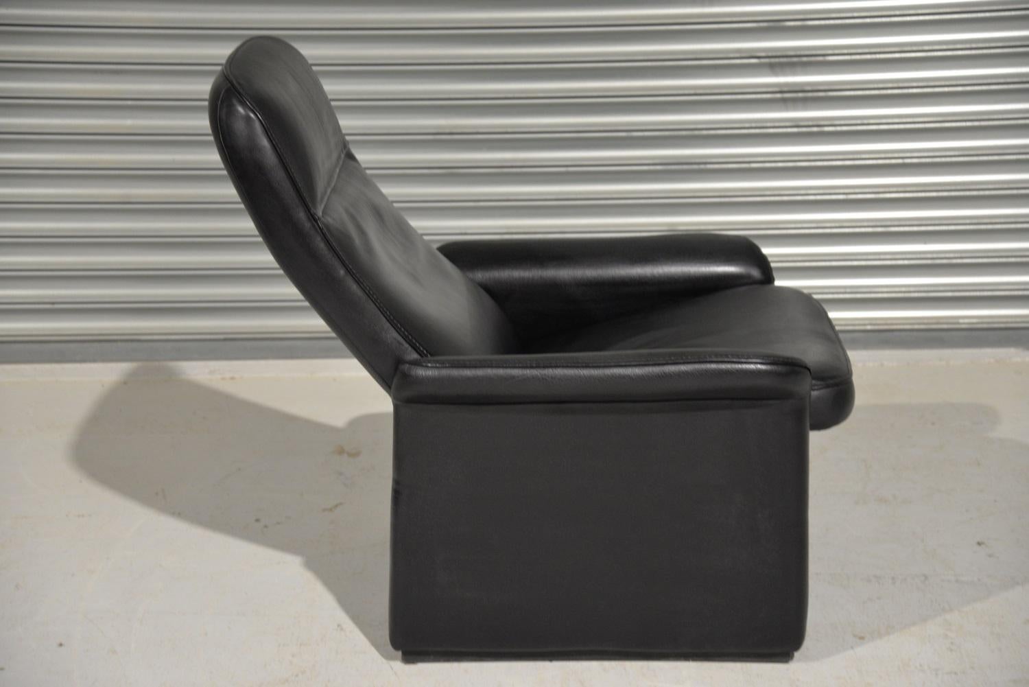 de Sede DS 50 reclining Leather Lounge Armchair, Switzerland For Sale 1