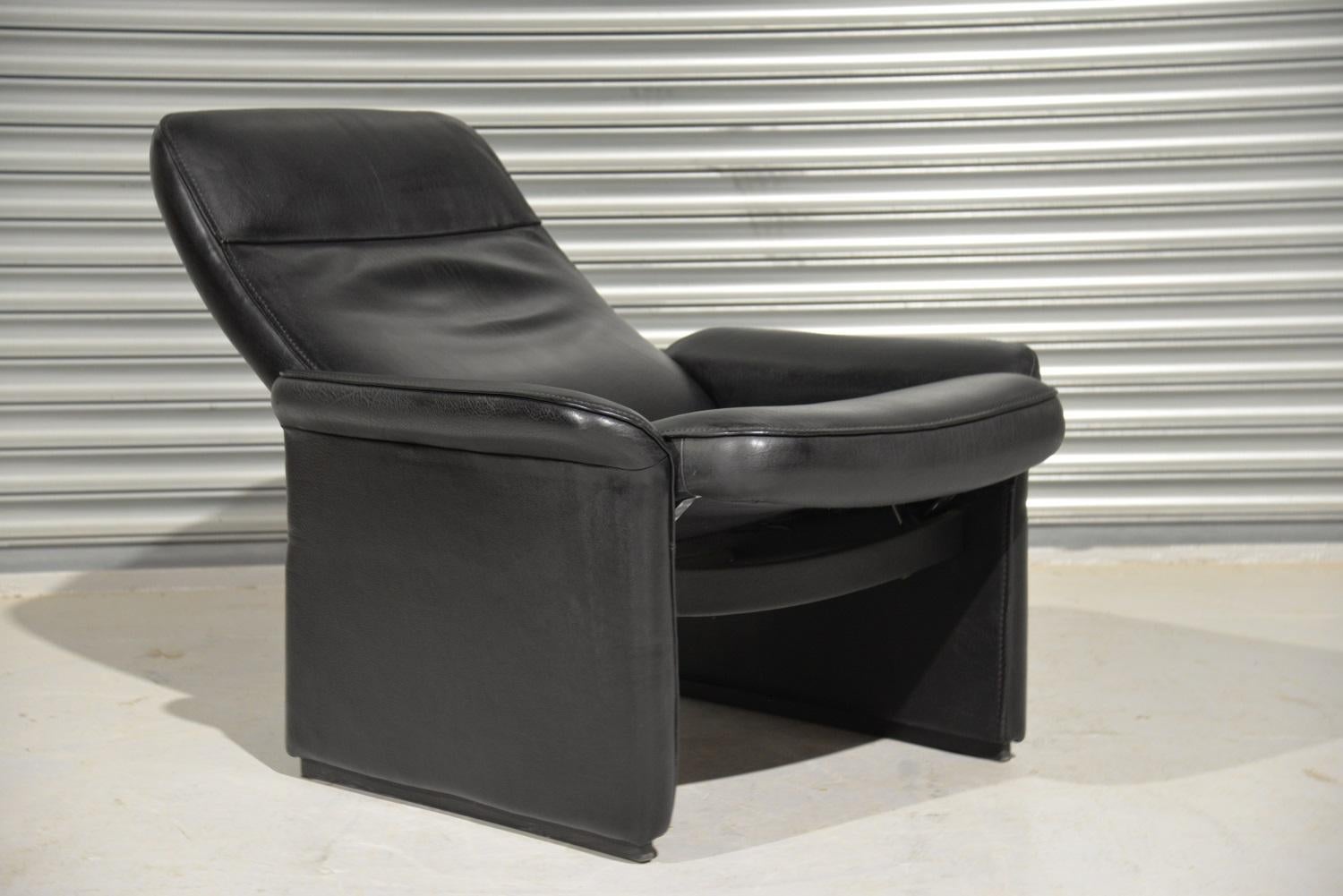 de Sede DS 50 reclining Leather Lounge Armchair, Switzerland For Sale 3