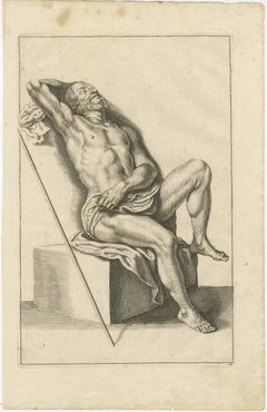 Reclining Male Nude Study after de Lairesse German Drawing Manual, ca.1745