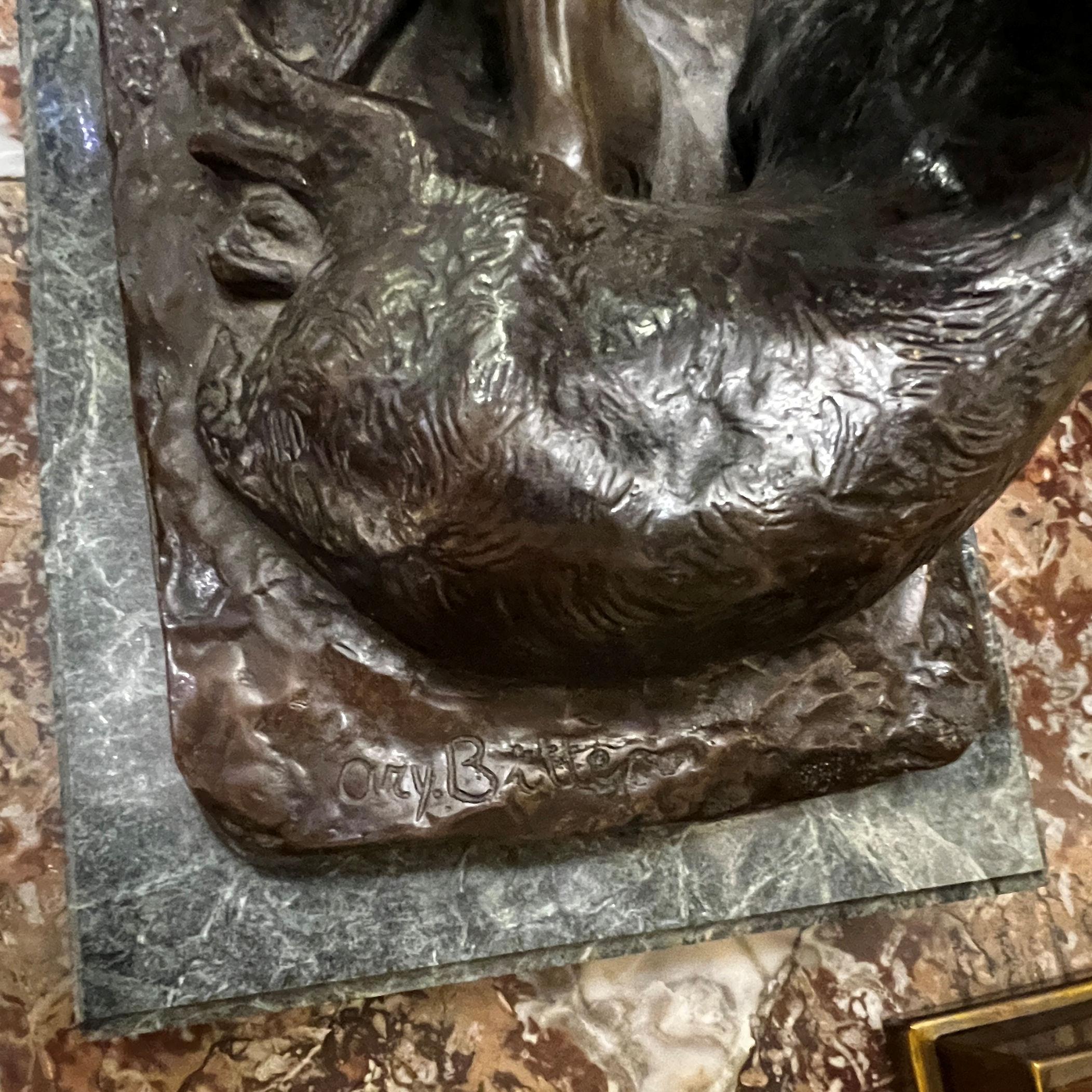 Reclining Nude Bronze Sculpture After Ary Bitter In Good Condition For Sale In New York, NY