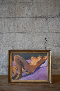 Reclining Nude Original Acrylic Painting on Canvas