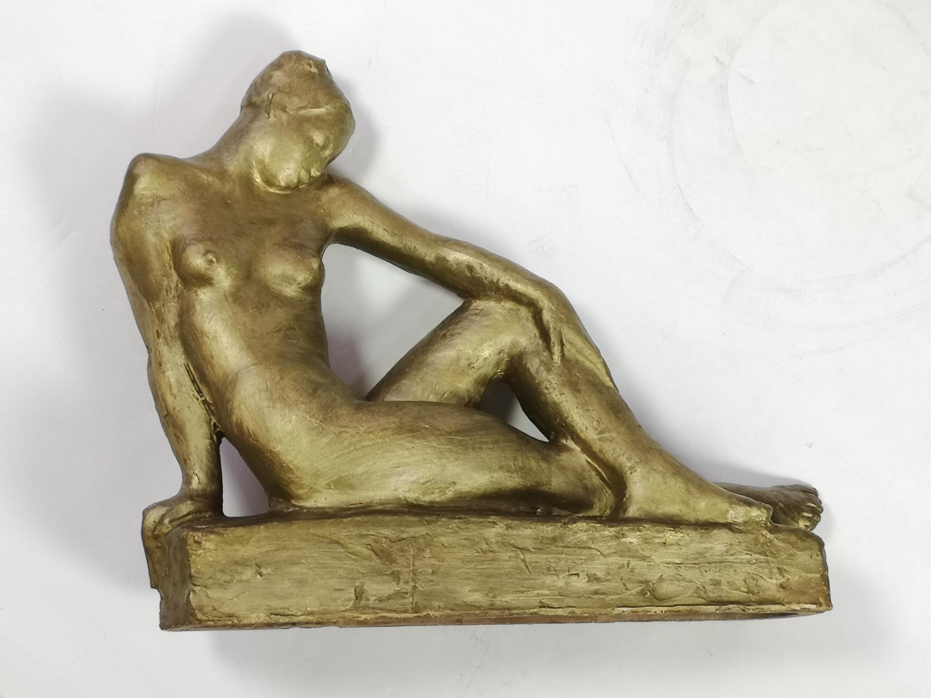 Reclining Nude Sculpture by Jeno Kerenyi, 1950's 2