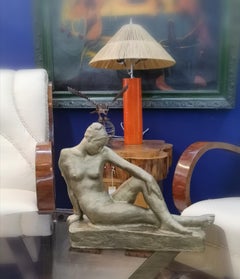 Reclining Nude Sculpture by Jeno Kerenyi, 1950's