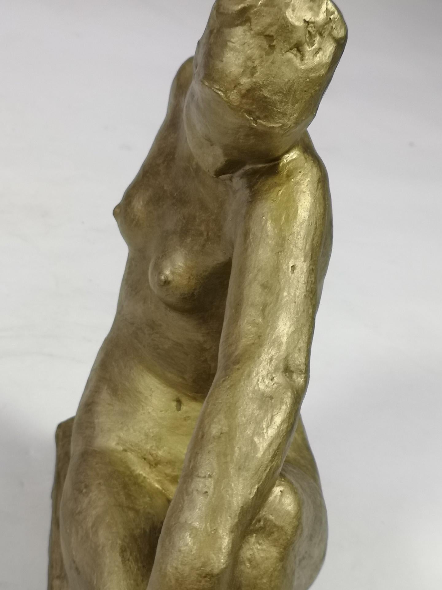 Reclining Nude Sculpture by Jeno Kerenyi, 1950's In Good Condition In Budapest, HU