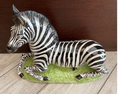 Terra Cotta Zebra Figurine