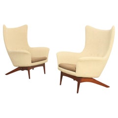 Wood Wingback Chairs
