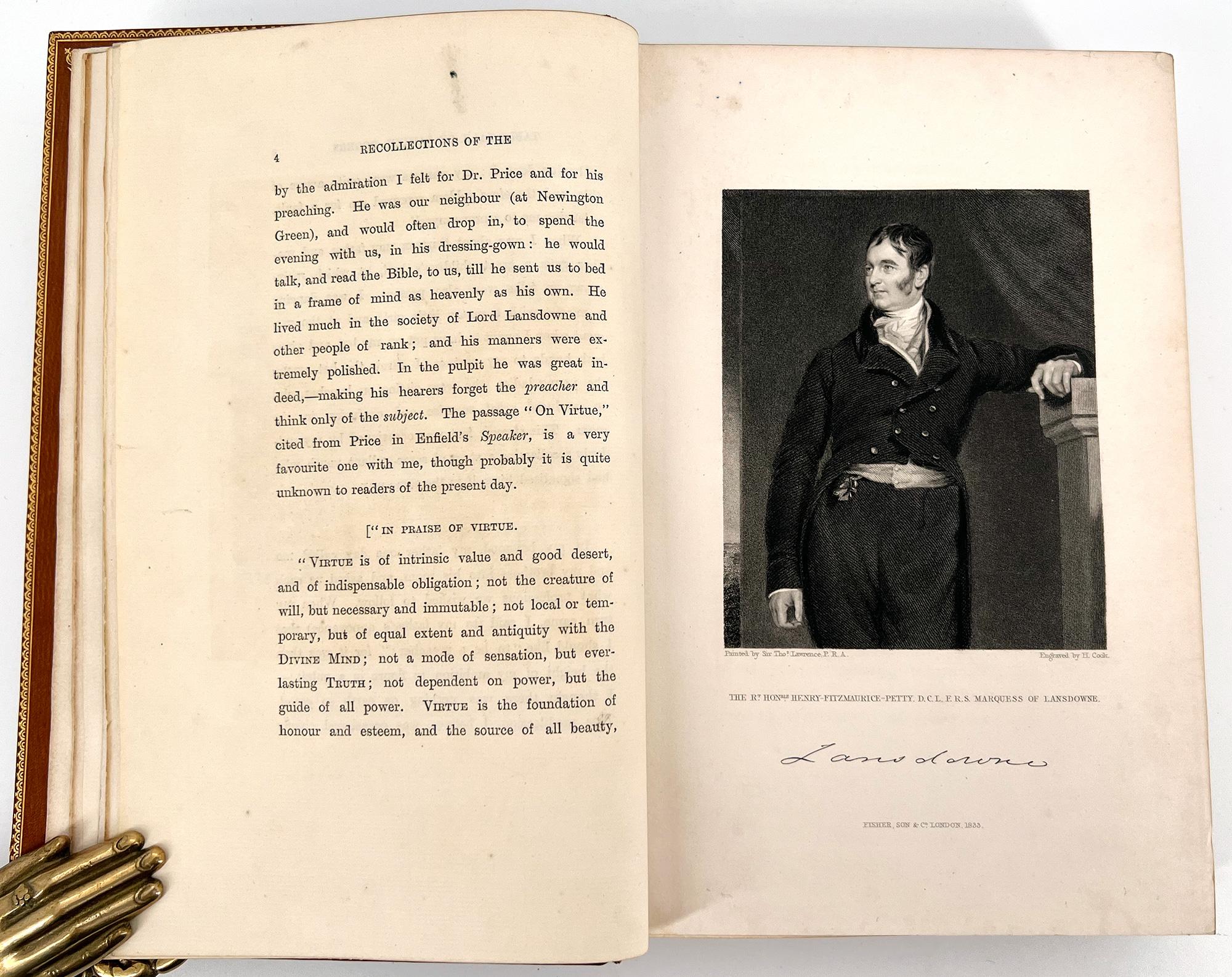 Recollections de la table Talk of Samuel Rogers à laquelle est ajoutée Porsoniana ; en vente 4
