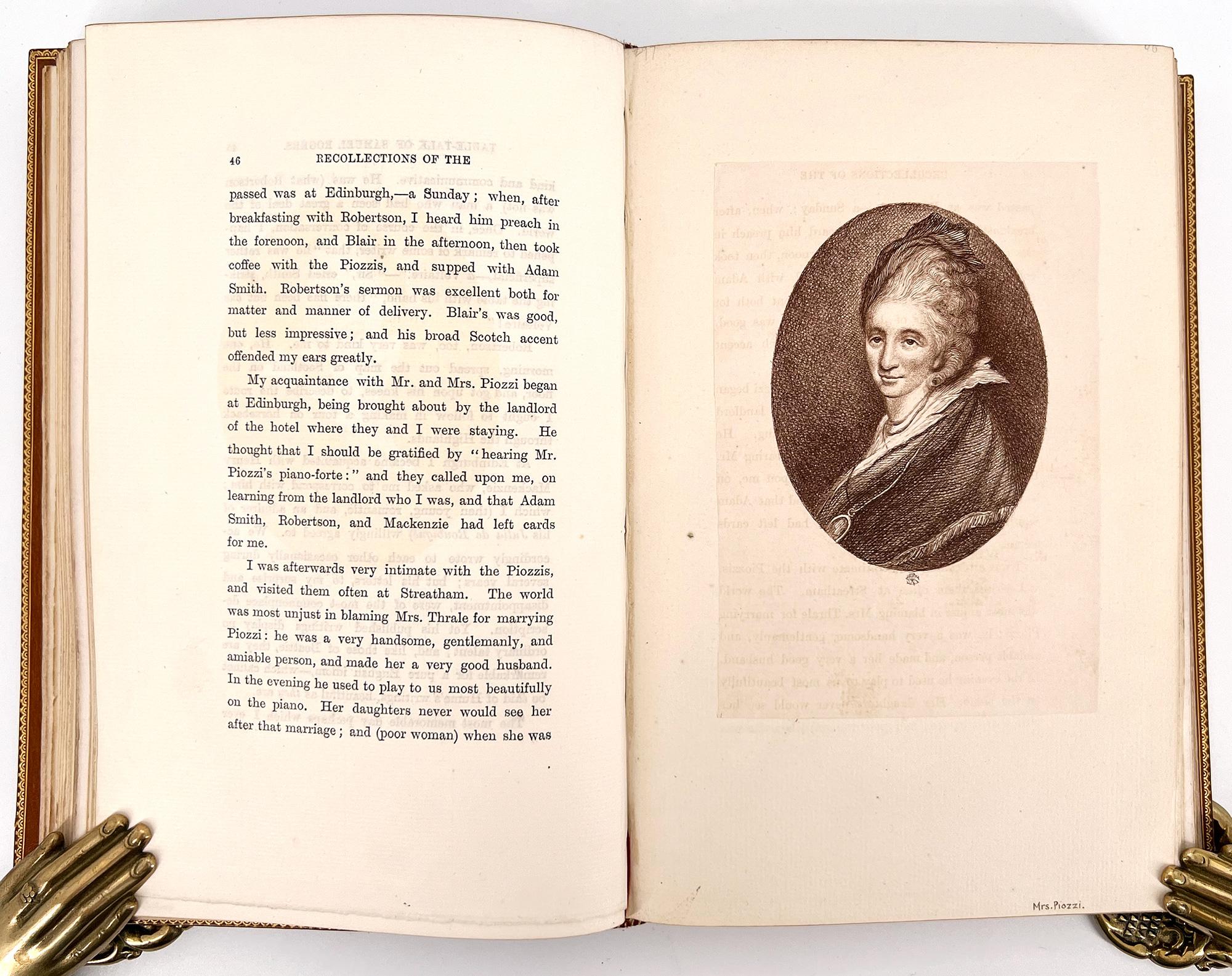 Recollections de la table Talk of Samuel Rogers à laquelle est ajoutée Porsoniana ; en vente 5