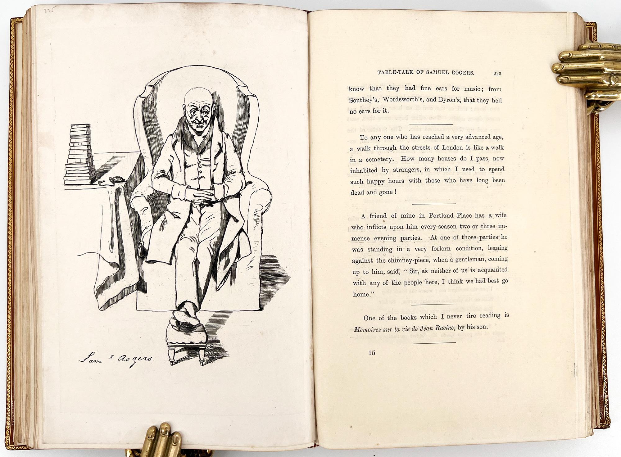 Recollections de la table Talk of Samuel Rogers à laquelle est ajoutée Porsoniana ; en vente 2