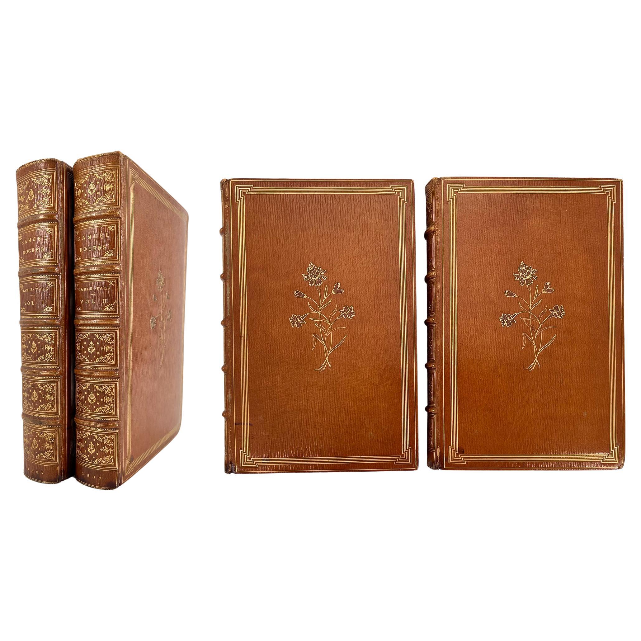 Recollections de la table Talk of Samuel Rogers à laquelle est ajoutée Porsoniana ; en vente