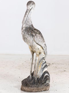 Reconstituted Heron or Crane Sculpture, French 1950s–60s