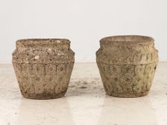 Reconstituted Pair Stone Celtic Style Planter, England Mid 20th C.